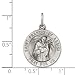 Sterling Silver St.Francis Of Assisi Medal Charm - 20mm- Made in the USA - JewelryWeb