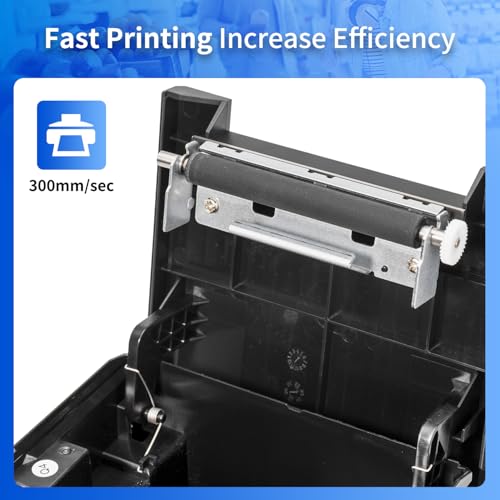 NetumScan USB LAN 80mm Bluetooth POS Receipt Printer with Automatic Cut Cash Drawer Support Windows/Mac/Linux for ESC/POS NS-8360LW