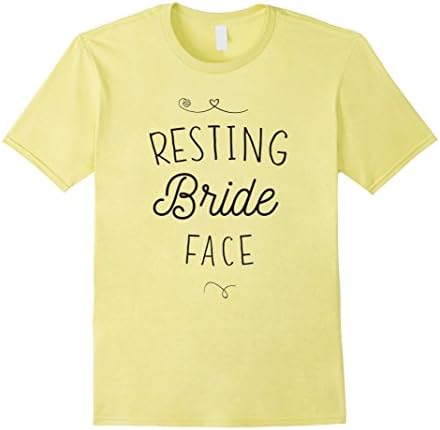 Mens Resting Bride Face T-Shirt 3XL Lemon