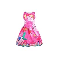 Moebao Lovely Princess Pig Cartoon Dress 3~8 yeas Pink