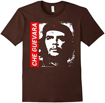 Mens Che Guevara Beret Revolutionary Marxist Communist T-Shirt Small Brown