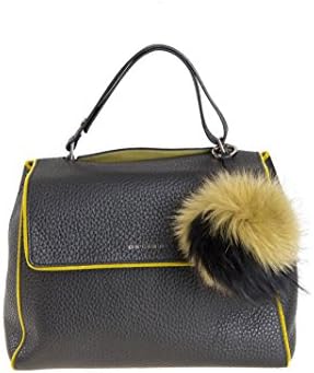 Orciani Women's B02006softlineoliva Green Leather Shoulder Bag
