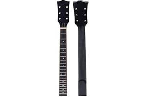 Ogdni Guitar Neck 22Frets 24.75inch Mahogany Rosewood Fretboard Guitar Neck Replacement Set (standard style) (Rosewood Fretboard)
