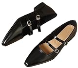 TN TANGNEST Leather Flats for Women Comfortable