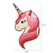 Mziart Cute Unicorn Luggage Tags for Women Travel Baggage Tags Suitcase Bag Lables Backpack Identifier, Set of 4