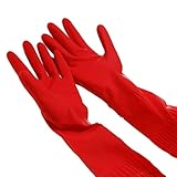Sannysis Rubber Latex Dish Washing Cleaning Long Gloves Household Kitchen Glove
