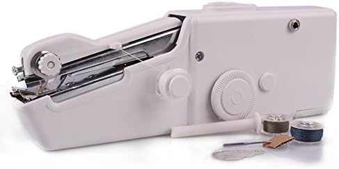 Mini Sewing Machine Professional Handheld - Quick Stitch Tool for Fabric, Clothing, or Kids Cloth - Great for Traveling or use in Home