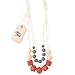 Fox and Finn 'Isabella' Silicone Teething Necklace for Babies | Safety Knotted Silk Rope | Does Not Pull Hair Out | 14 Inch Drop (marsala + smoke + latte)