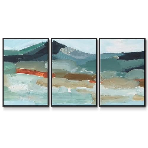 Renditions Gallery Abstract Wall Art Mountains Watercolor Painting Modern Minim…