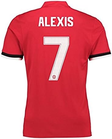 Alexis Sanchez #7 Man Utd Manchester United Soccer Jersey Home Red Size M