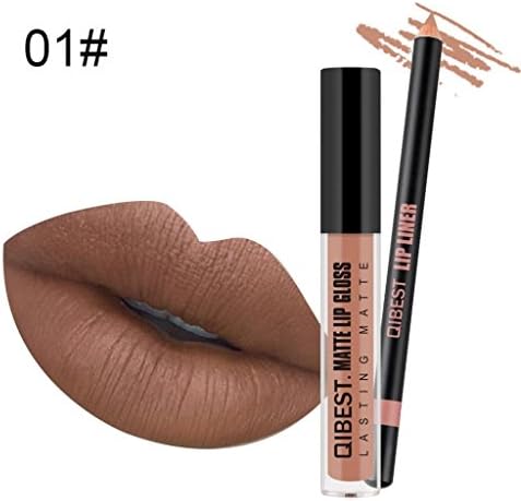 Creazrise Clearance! Matte Lipstick Lip Gloss Waterproof Matte liquid lipstick Long Lasting Lipstick (A)