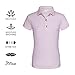 JITIMAO Junior Girls Short Sleeve Performance Golf Polo Shirt Slim Fit