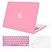 MOSISO Compatible with MacBook Air 13 inch Case (Models: A1369 & A1466, Older Version 2010-2017 Release), Protective Plastic Hard Shell Case & Keyboard Cover & Screen Protector, Pink