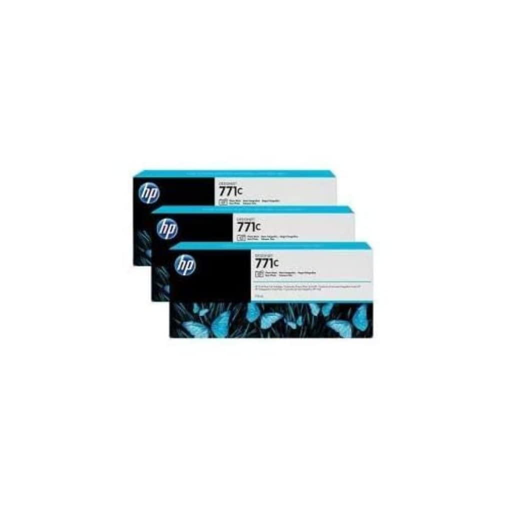 HP 771C - B6Y37A - 3 x Matte Black - Ink cartridge - For DesignJet Z6200