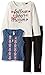 Kensie Girls' Fashion Top, Vest and Legging Set (More Styles Available)