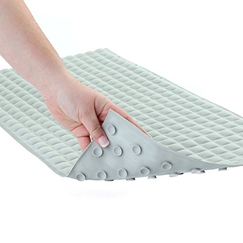 SlipX Solutions Gray Pillow Top Plus Safety Bath Mat Provides The Very