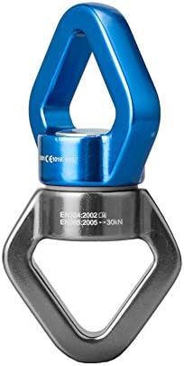 Rotational Device, Teroys Climbing Safest Swivel Spinner 360° Rotator 30KN for Web Tree Swing Rope Hammock, Holds Up 2500 up Lbs
