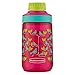 Rubbermaid Leak Proof Chug Kids Water Bottle, 14 oz, Tart Pink with Birds on Vine Graphic