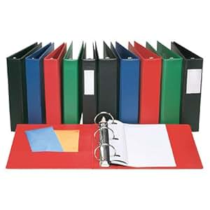 Amazon.com : Vinyl 3-Ring Binder with Label Holder/Sheet Lifters, 3 ...