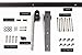 USA Made 8 ft Sliding Wood Barn Door Hardware Kit Artisan Hardware Classic Barndoor System with 8ft Track (Black)