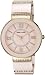 Anne Klein Women's AK/2832LPGB Swarovski Crystal Accented Gold-Tone and Light Pink Ceramic Bracelet Watch