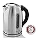 Ovente Cordless Electric Kettle Stainless Steel 1.7L BPA-Free with Temperature Control, Keep Warm Function, Auto Shut-Off and Boil-Dry Protection, Brushed (KS89S)