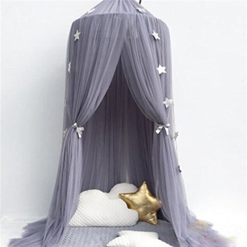 Leezeshaw Dome Bed Canopy Mosquito Net Curtains Tent With Stars