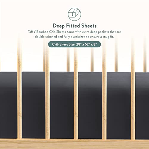 TAFTS Bamboo Baby Crib Sheets For Boys And Girls 100 Pure Organic
