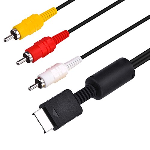 image for TPFOON 2Pcs Pack 6ft Composite AV to RCA Cable Cord for Sony Playstati