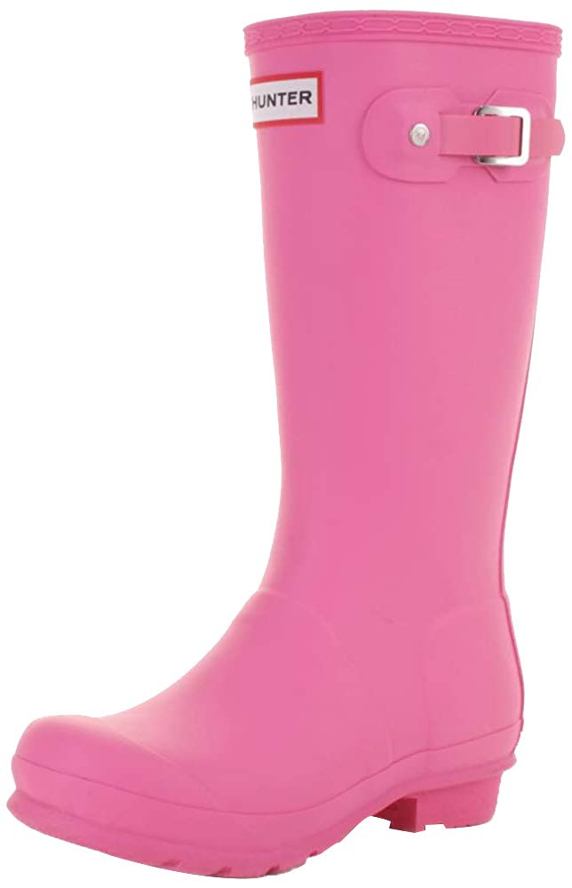 big kid hunter rain boots black