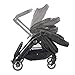 Baby Jogger City Tour LUX Stroller | Compact Travel Stroller | Lightweight Baby Stroller with Backpack-Style Carry Bag, Perfect for Travel, Granite