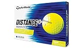 TaylorMade 2018 Distance+ Golf Ball, Yellow (One Dozen)