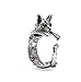 Women's Cute Animal Rings, Silver, Adjustable Size (Cat)