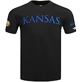 Pro Standard Mens University of Kansas Classic Chenille Short Sleeve Tee Black L