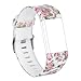RedTaro Bands Compatible with Fitbit Charge 2, Replacement Accessory Wristbands (218 Pink Floral, Small (5.9-8.6)-Inches)