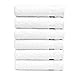 White Hand Towels for Bathroom Kitchen Makeup Gym and Face Luxury Towel Turkish Cotton | Spa Collection Oversized, 16 X 30 Inch, Set of 6