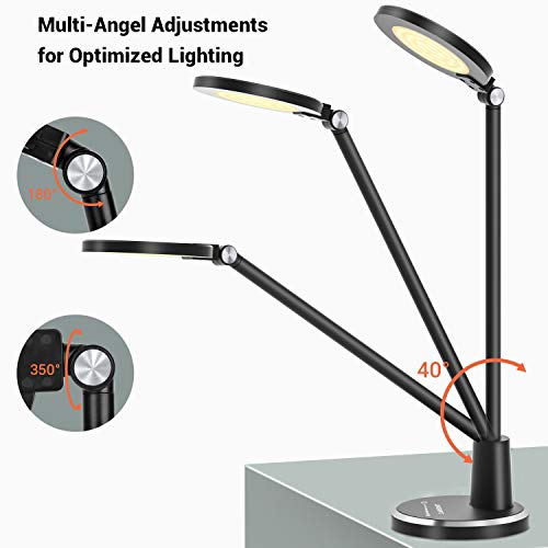 Desk Lamp, JUKSTG 64 pcs LEDs EyeCaring Table Lamps, 10 Brightness
