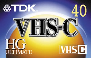 TDK TC40HG High Grade Ultimate VHS-C Video Tape (40 min.)