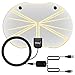 TV Antenna - Wsky 50 Miles 1080P Transparent Digital TV Antenna - Best HDTV Antenna Indoor - Super Fun and Free for Life!