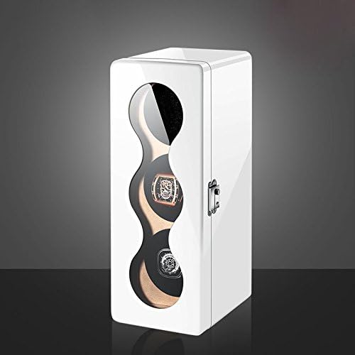 -M&amp;Q- Automatic Watch Winder Luxury Watch Rotator 3+0 Watch Storage Box Case Automatic Rotation 3+0 Watch Winder , white