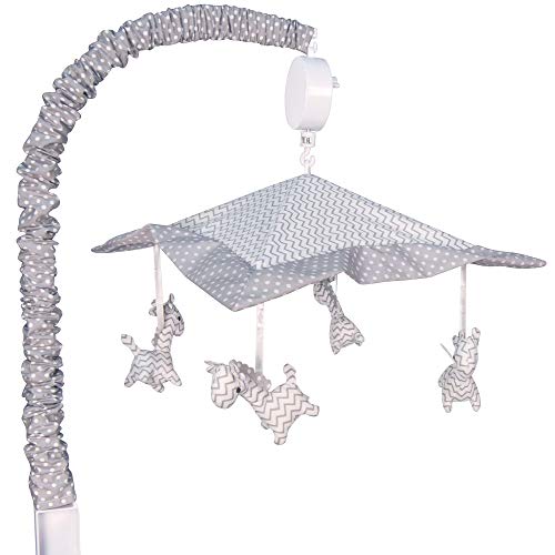 Trend Lab Safari Chevron Baby Crib Mobile with Music, Crib Mobile Arm