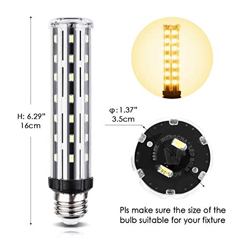 Pack of 4 - Wenscha LED Corn Light Bulb E26/E27 15W (120W Equivalent) 3000k Warm Light LED Energy Saving Home Light Corn Bulb 1500Lm AC85~265V Non-Dimmable - Thumbnail 3