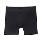 Terramar Men's Boxer Briefs, Black, Medium