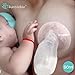Bumblebee Manual Breast Pump with 2 Pack Breastfeeding Milk Saver Pink Star &Heart Stopper& lid in Gift Box Breastpump 100% Food Grade Silicone bpa PVC and Phthalate Free