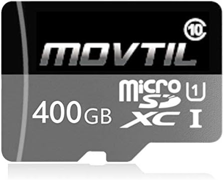 MOVTIL 400GB Micro SD SDXC High Speed Class 10 Transfer Speeds Action Cameras, Phones, Tablets PCs