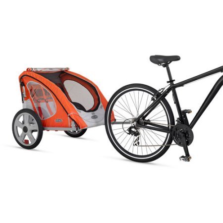 Instep Robin Two Seat Portable Bike Trailer for Children or Pets (Blue)