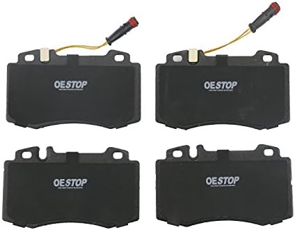 OE STOP OS847 Ceramic Premium Brake Pad Set With Installation Hardware, Front, 1 Pack
