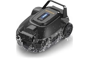 DANKARI Cordless Pool Robot Vacuum, Robotic Pool Rechargeable Cleaner for Above Ground & In-Ground Swimming Flat Pools,Pool up to 900 Sq.Ft, Ideal for Above-Ground Pools