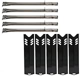 Hisencn Replacement Pipe Tube Burner, Heat Plate Repair kit for Dyna Glo DGF510SBP, Home Depot Dyna Glo 5 Burner DGF510PBP-D, Backyard GBC1449-C, Better Homes & Gardens, Uniflame Gas Grill Models