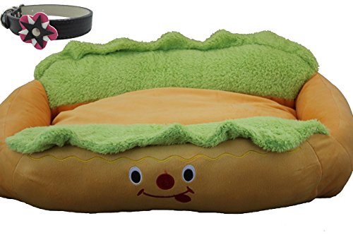 Fastpet Hot Dog Design Sofa Rectangular Kennel Pet Bed Removable